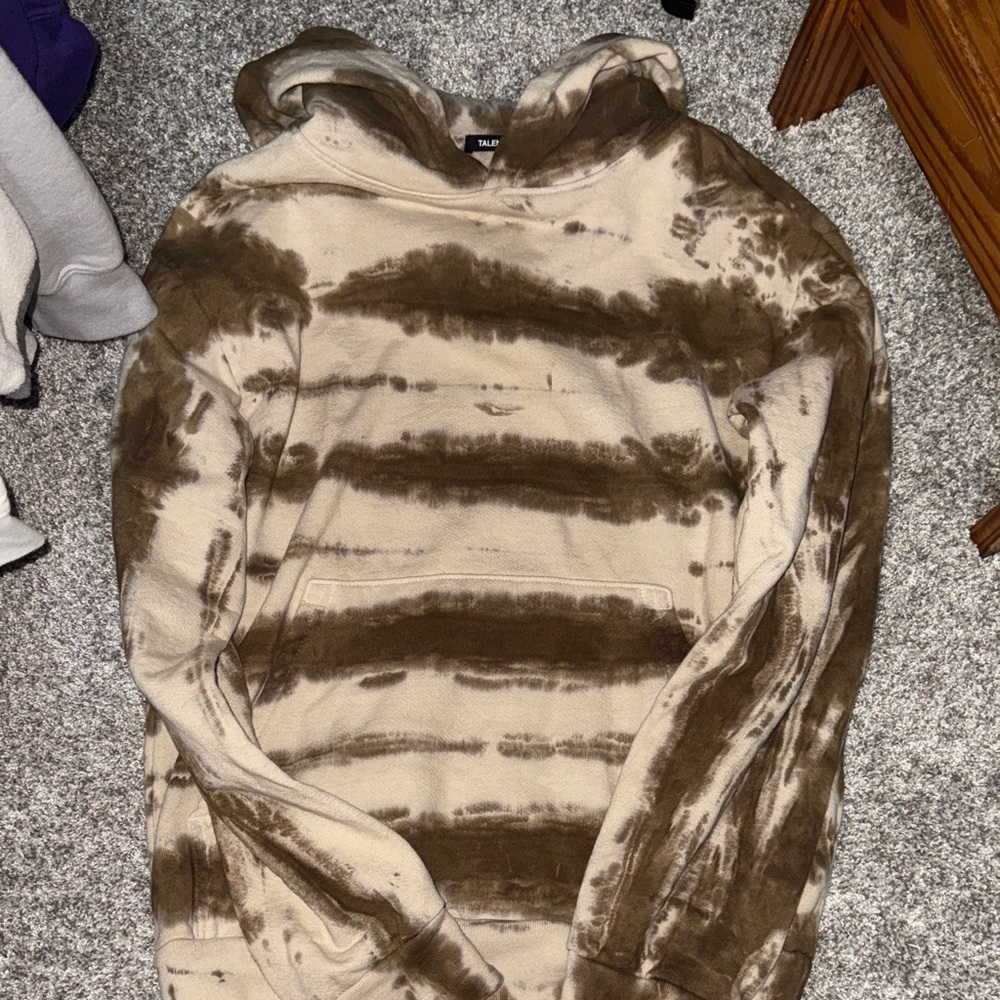 TALENTLESS Brown Tie-Dye Hoodie
